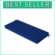 Load image into Gallery viewer, Stylish Waterproof Patio Bench Cushion with Memory Foam - Secure Ties, 42x18