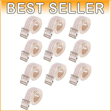 Load image into Gallery viewer, Pack of 10 Durable Transfer Gait Belts with Metal Buckles - Beige Striped Design