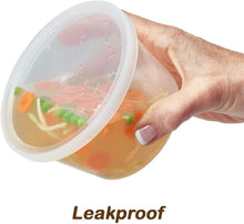 Load image into Gallery viewer, 60 Sets BPA-Free Leakproof Deli Containers - Clear, Microwave &amp; Freezer Safe