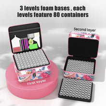Load image into Gallery viewer, Durable Pink 240 Slots Diamond Art Organizer with Complete Tool Kit Included