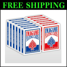 Load image into Gallery viewer, 12-Pack Waterproof &amp; Washable Plastic Playing Cards - Perfect for Texas Hold'em