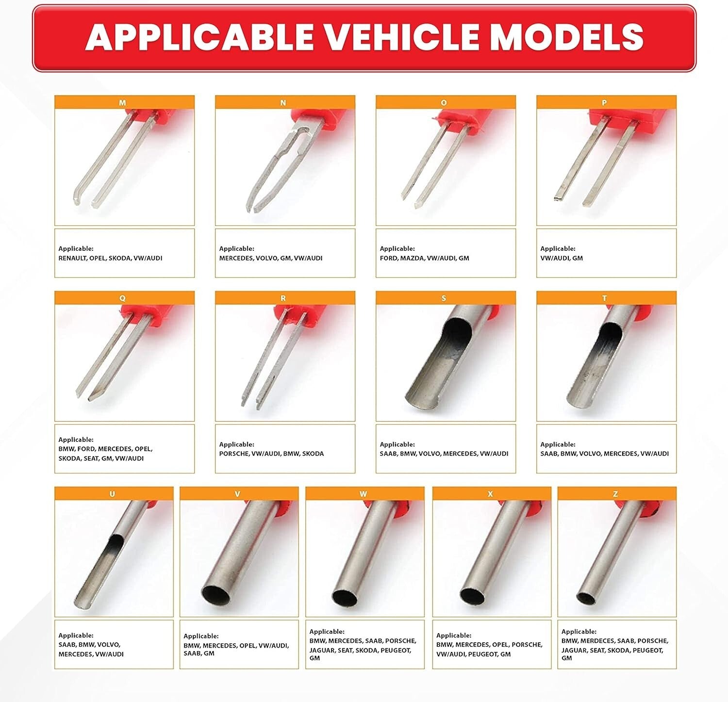 Stainless Steel Terminal Ejector Set with Comfortable Grip - Versatile 25 PCS