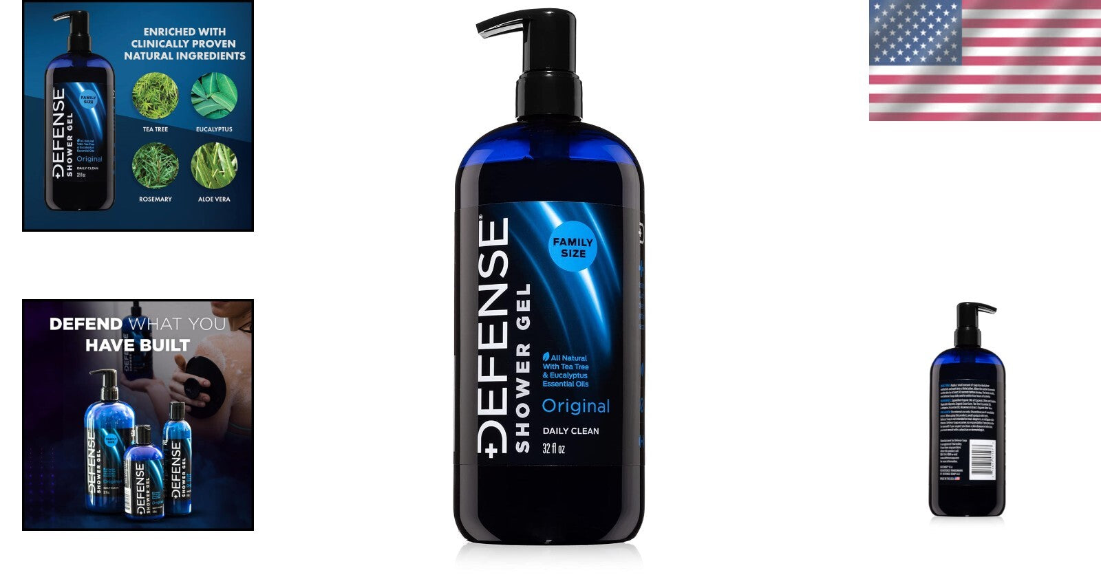 Refreshing All Natural Eucalyptus Body Wash – 32 oz, Hypoallergenic for All Skin