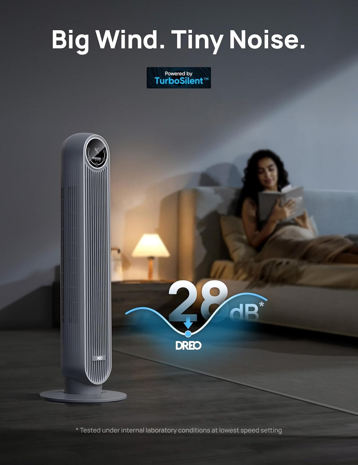 Advanced Tower Fan with 90° Oscillation - Safe, Easy-Clean Cooling Solution