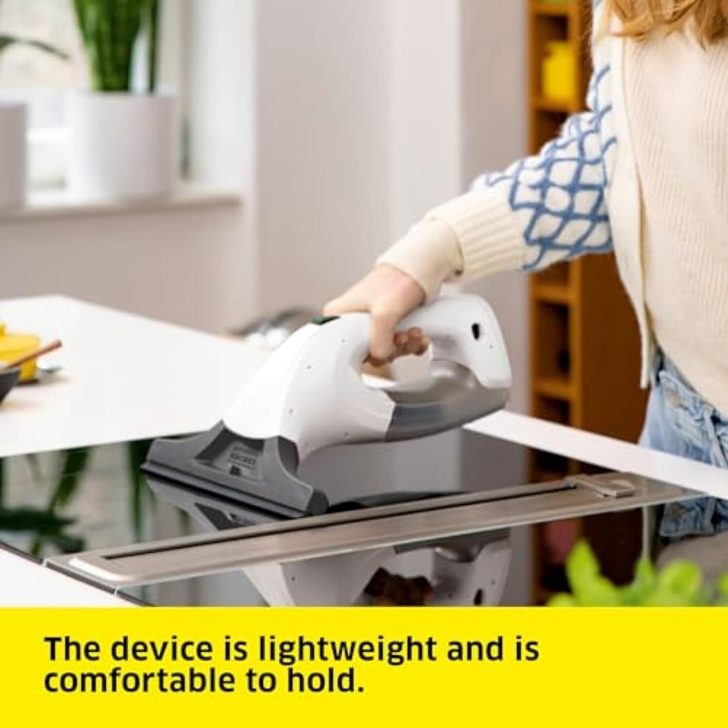 Effortless 10" Window Vacuum Squeegee - Complete Cleaning System Included