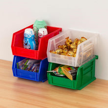 Load image into Gallery viewer, 24-Pack Stackable Red AkroBins - Multi-Purpose Storage Bins for Home &amp; Garage