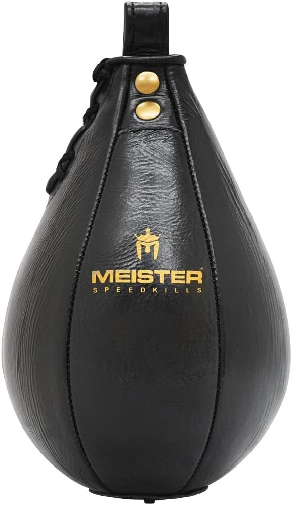 Genuine Leather Speed Bag for MMA - Medium Size with Fast-Action Latex Bladder