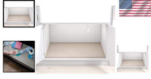 Load image into Gallery viewer, Taupe Under Sink Mat - Silicone Waterproof Tray for Kitchen Cabinets 34.25"x22"