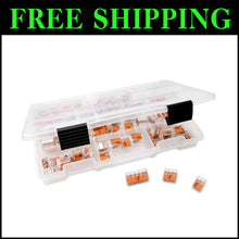 Load image into Gallery viewer, Professional 75pc Wire Connector Set with DIN Rail Mount and Compartment Case