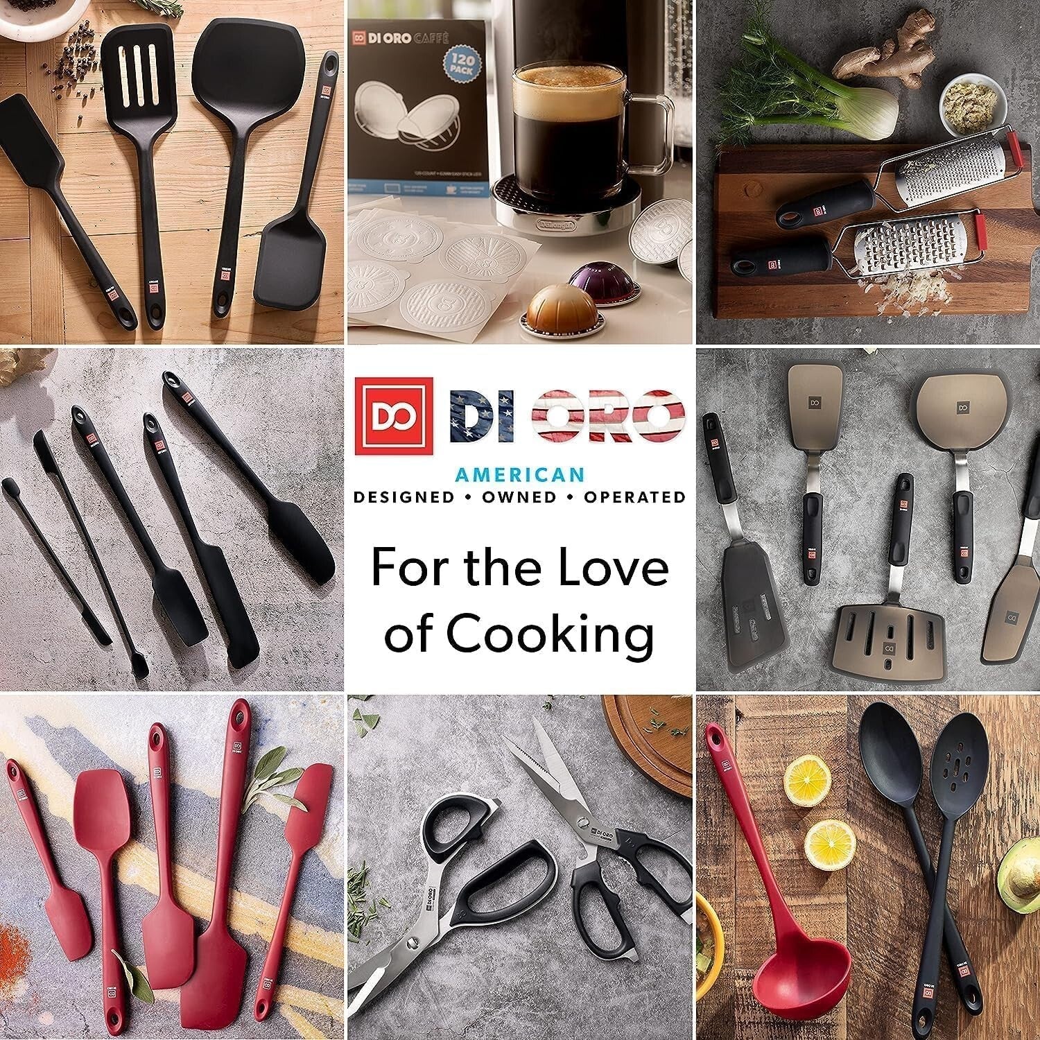 Durable Heat-Proof Silicone Spoon Set - 3 Pieces for Mixing, Serving & Stirring