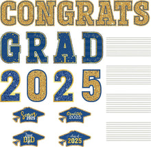 Load image into Gallery viewer, Congrats Grad 2025 Outdoor Decorations - Large, Waterproof Yard Signs Set
