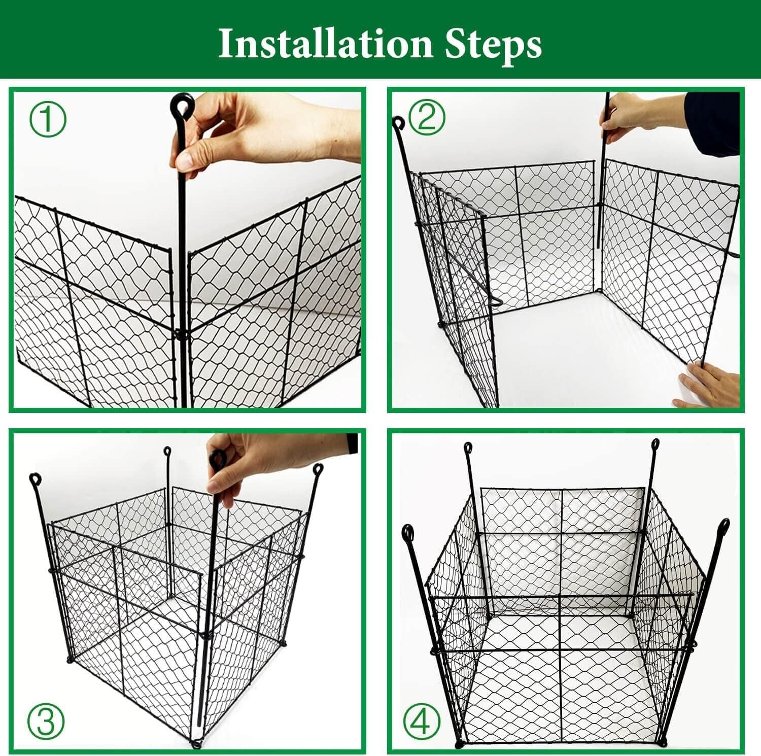 Innovative 3-Piece Plant Protectors: 13.8" Cages to Safeguard Your Vegetables