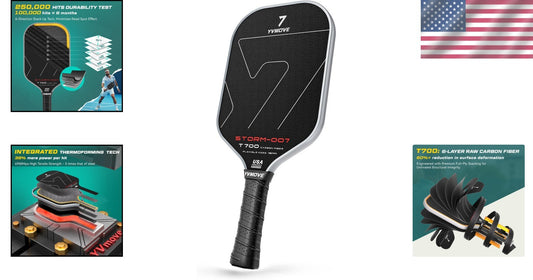 Advanced Pickleball Racket with T700 Carbon Fiber - Perfect for All Skill Levels