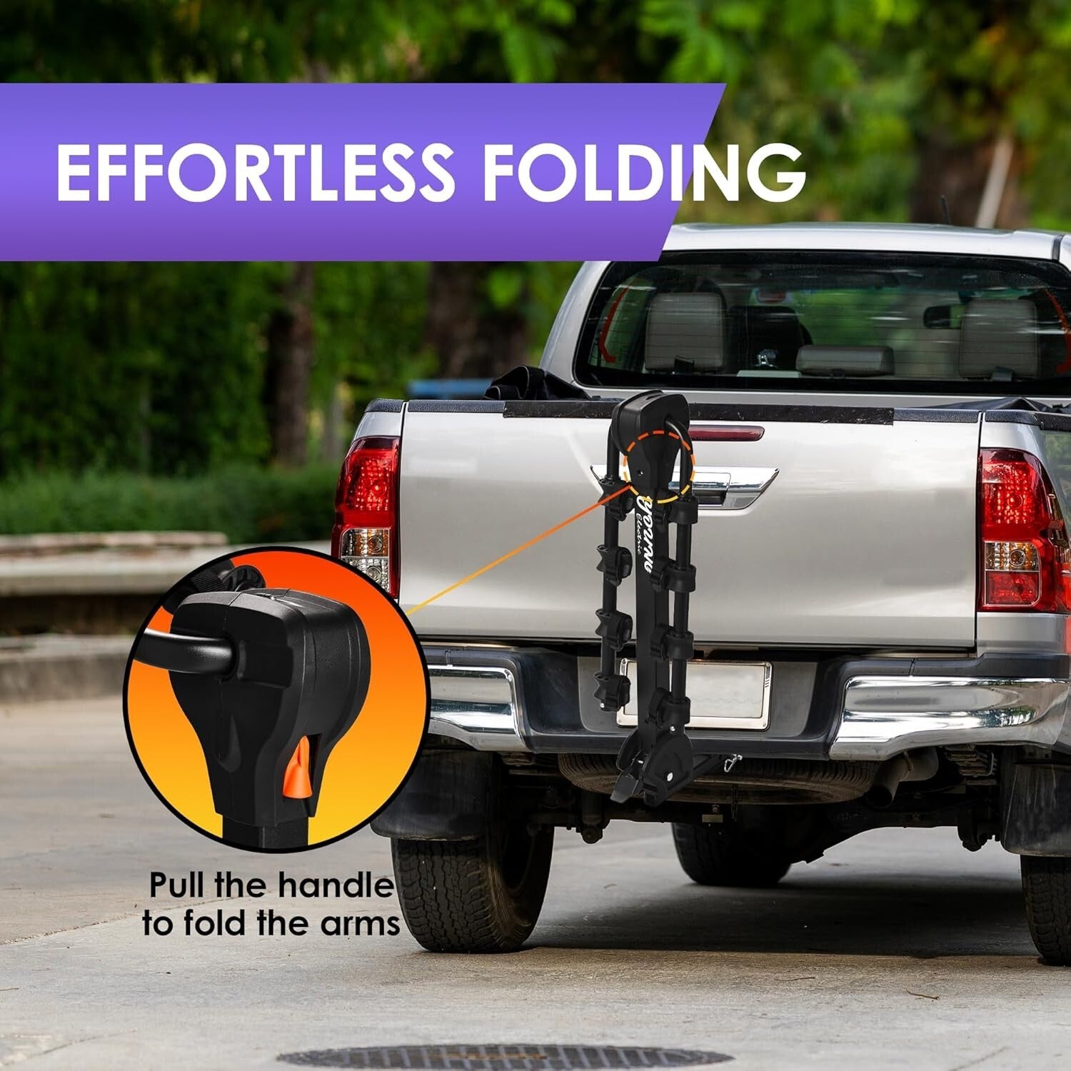 4-Bike Tilting Hitch Carrier with Convenient Pedal - For All Your Adventures