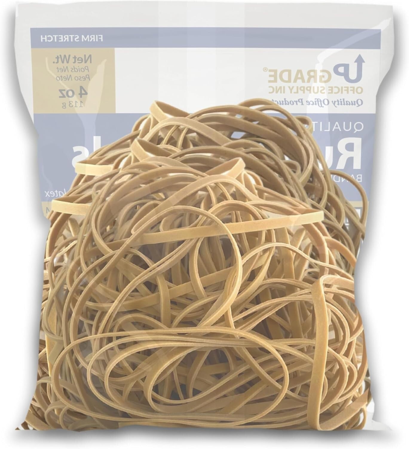 Versatile 10 lb Rubber Bands - 40 Bags of Natural Crepe, Perfect for Packaging