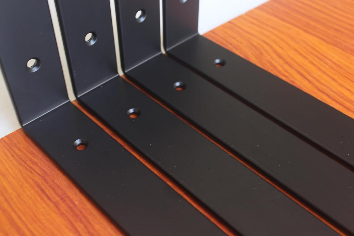 Multi-Purpose 24 Pack of Heavy-Duty Black Shelf Supports - Easy Install Design