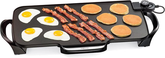 Extra-Large Electric Griddle 22-Inch with Detachable Handles for Simple Storage