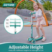 Load image into Gallery viewer, Kids Kick Scooter with LED Lighted Wheels &amp; Adjustable Handlebars for Ages 2-8
