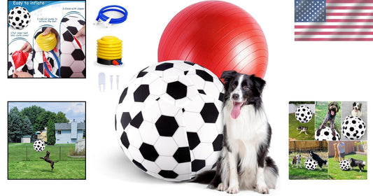 Durable 20" Dog Herding Ball with Cover & Pump - Engaging Play for All Pets