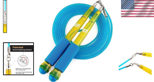 Durable 9' PVC Jump Rope with Ergonomic Handles for Ultimate Endurance Training
