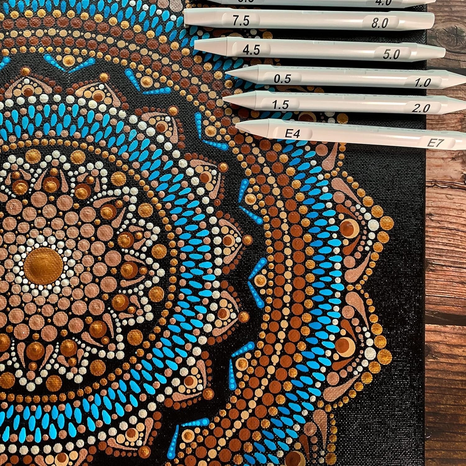 Creative Art Dotting Tools for Rocks & Canvas - Complete 16pc Set, Easy to Clean