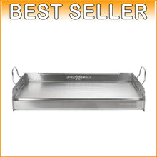 Load image into Gallery viewer, Portable Stainless Steel Griddle with Removable Handles - Ideal for Camping