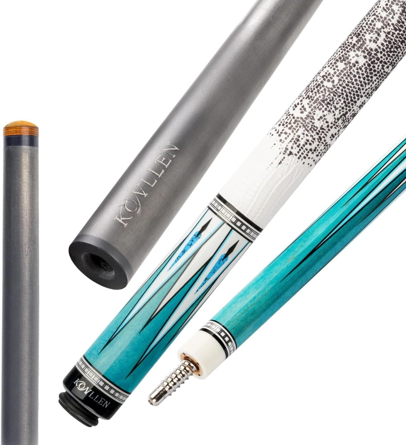 Customizable 58-Inch Carbon Fiber Pool Cue with Leather Grip - Ultra-Smooth Play