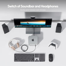 Load image into Gallery viewer, Premium Mac Mini M4 Stand with 4TB M.2 SSD Enclosure &amp; Fast Data Transfer