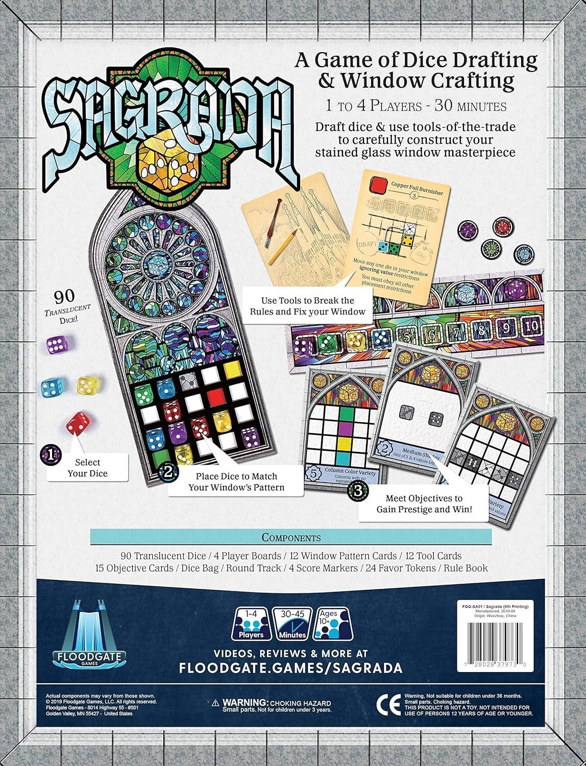 Engaging Sagrada Board Game for Kids & Adults - Create Stunning Windows
