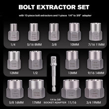 Load image into Gallery viewer, Premium 26-Piece Bolt &amp; Screw Extractor Set with Rugged Carrying Case