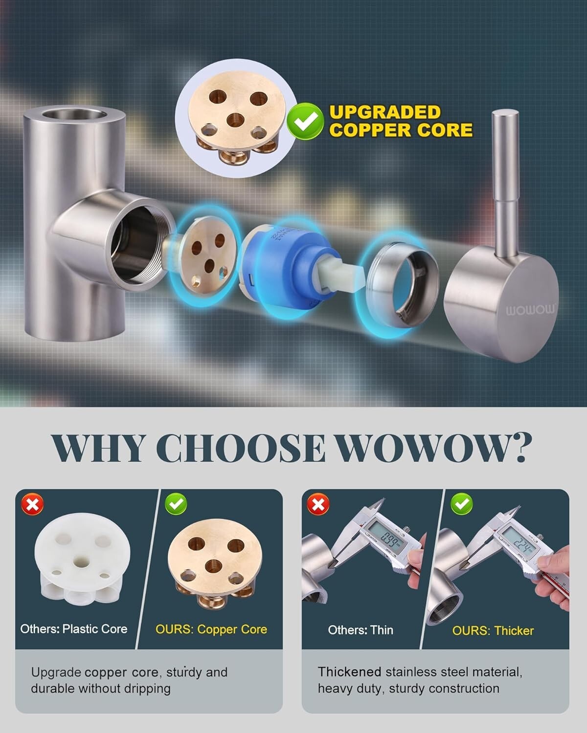 Efficient Brushed Nickel Kitchen Faucet with DIY Installation & Soap Dispenser