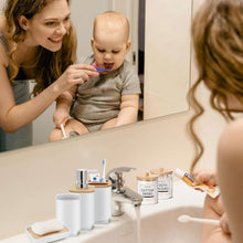 Load image into Gallery viewer, Durable and Stylish 11-Piece White Bathroom Essentials - Perfect Gift Option