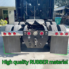 Load image into Gallery viewer, Universal Fit Rubber Splash Mudflaps - Includes Metal Brackets for Easy Install