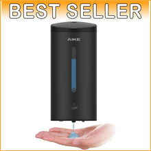 Load image into Gallery viewer, Automatic Liquid Soap Dispenser 27oz Large Capacity - Black Anti-Spots Finish