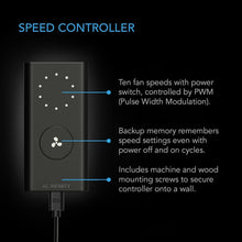 Load image into Gallery viewer, Ultra-Quiet 6" Inline Fan with 10-Speed Controller - Perfect for Air Circulation