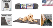 Load image into Gallery viewer, Luxurious Microfiber Dog Floor Runner - 60" x 30" Cool Grey, Absorbent &amp; Soft