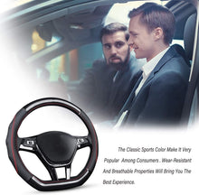Load image into Gallery viewer, Luxury D-Black Carbon Fiber Steering Wheel Protector for 15" Diameter Wheels
