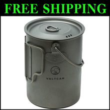 Load image into Gallery viewer, Lightweight 0.95qt Titanium Picnic Pot with Built-in Handles and Storage Bag