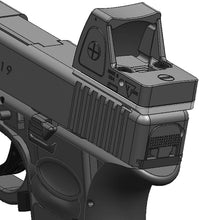 Load image into Gallery viewer, Titanium CNC Mounting Kit for Glock - Compatible with Trijicon RMR/SRO &amp; Holosun