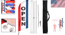 Load image into Gallery viewer, Open Swooper Feather Flag Advertising Kit with Ground Stake - 11FT Visibility