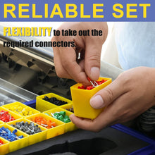 Load image into Gallery viewer, Professional Ferrule Crimping Tools with Adjustable Ratchet &amp; 2500 Wire Ends