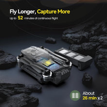 Load image into Gallery viewer, HS720 GPS Drone with 4K Camera and 52 Mins Flight Time for Aerial Photography