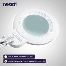 Load image into Gallery viewer, XL Dimmable LED Magnifying Lamp with 7-Inch Lens and Dual 5D/20D Magnification