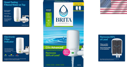 Countertop Faucet Mount Filter with Multiple Dispensing Options - Easy Install