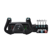 Load image into Gallery viewer, Universal Flight Control System - 180° Yoke with Throttle Quadrant &amp; Trim Wheel