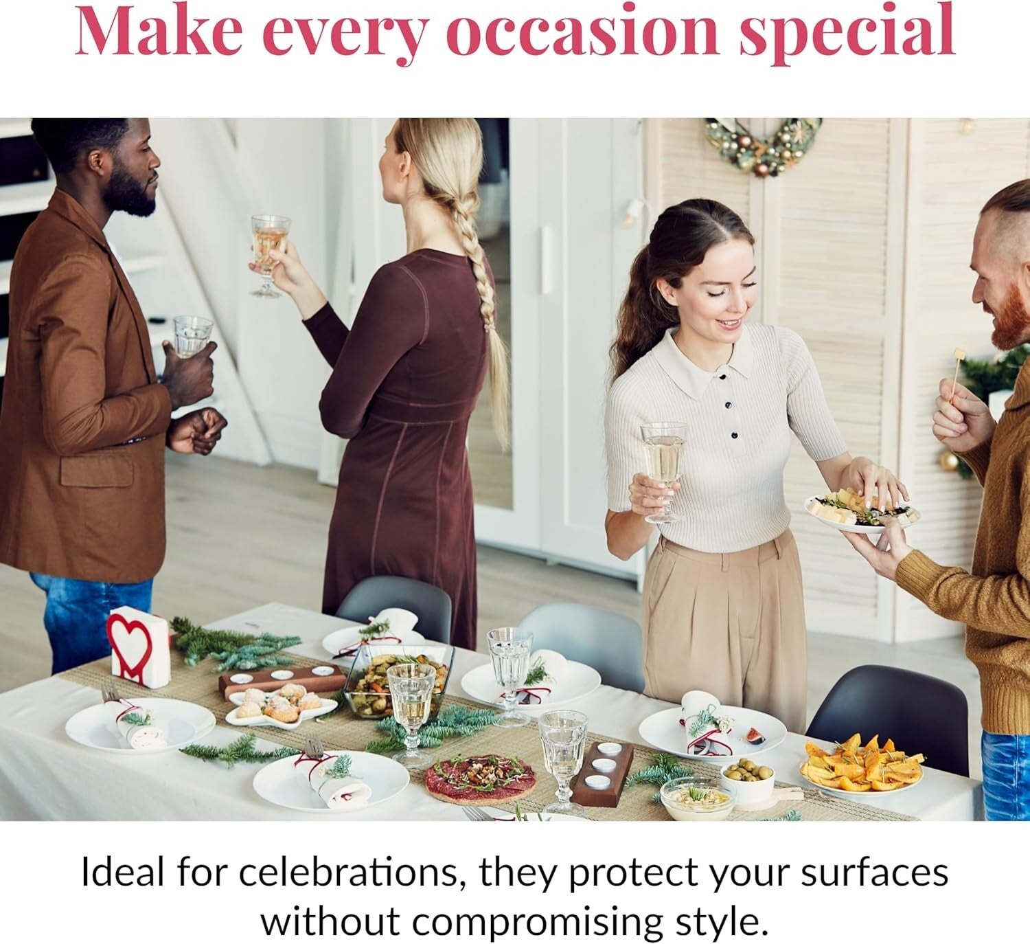 Elegant 48-Piece White Disposable Tablecloths 108x54 for Indoor & Outdoor Events