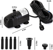 Load image into Gallery viewer, Garden Decoration Solar Fountain Pump - Safe for Wildlife and Birds, 196 GPH