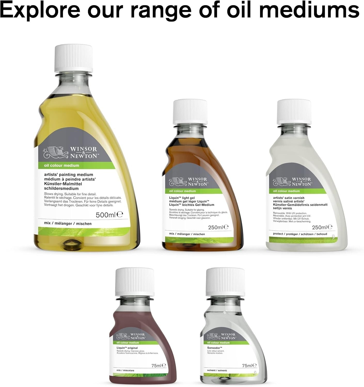 Gloss Finish Artists' Varnish 500ml - Clear, Non-Yellowing Protection