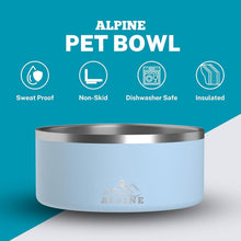 Load image into Gallery viewer, Set of 2 Non-Slip Stainless Steel Dog Bowls - 32 Oz Insulated &amp; Dishwasher Safe