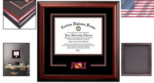 Load image into Gallery viewer, NCAA Spirit Diploma Frame in Arizona State Design, 8.5x11 Document Display